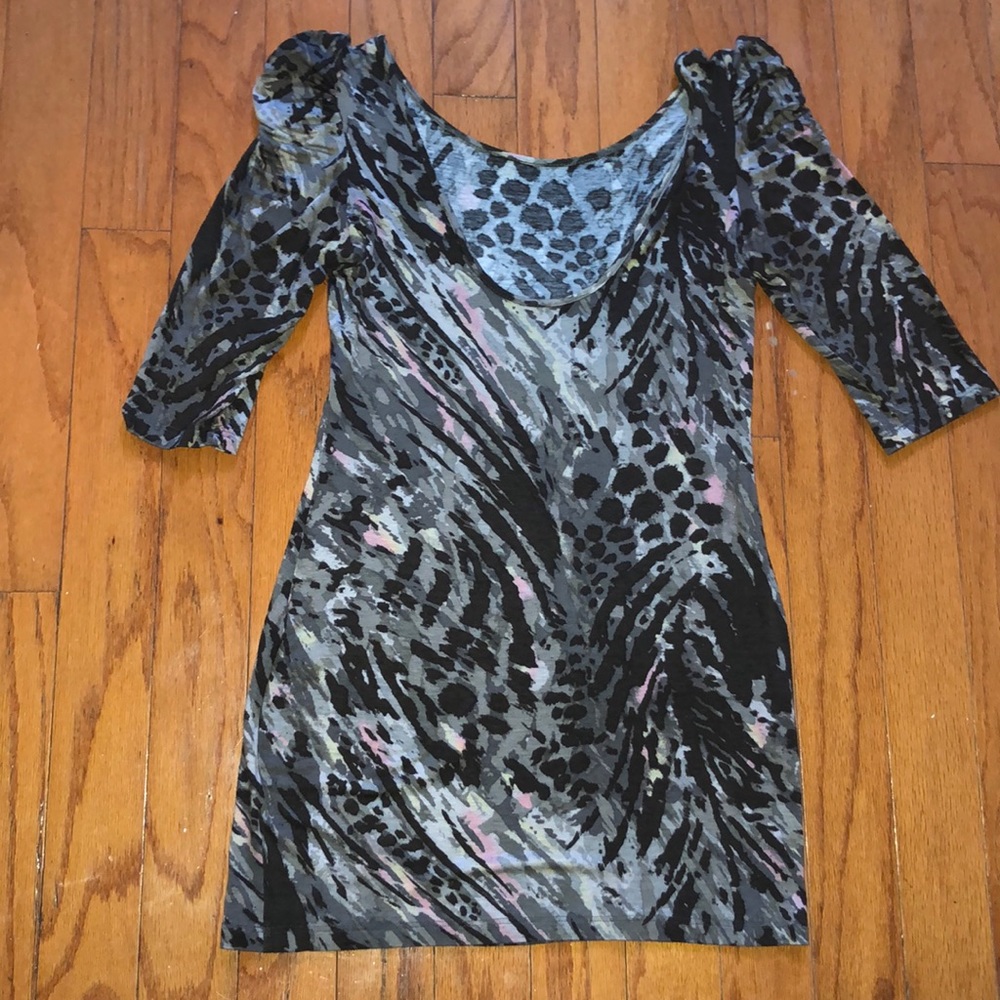 Bar III mini animal print dress